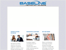 Tablet Screenshot of baselinetechnologyadvisors.com